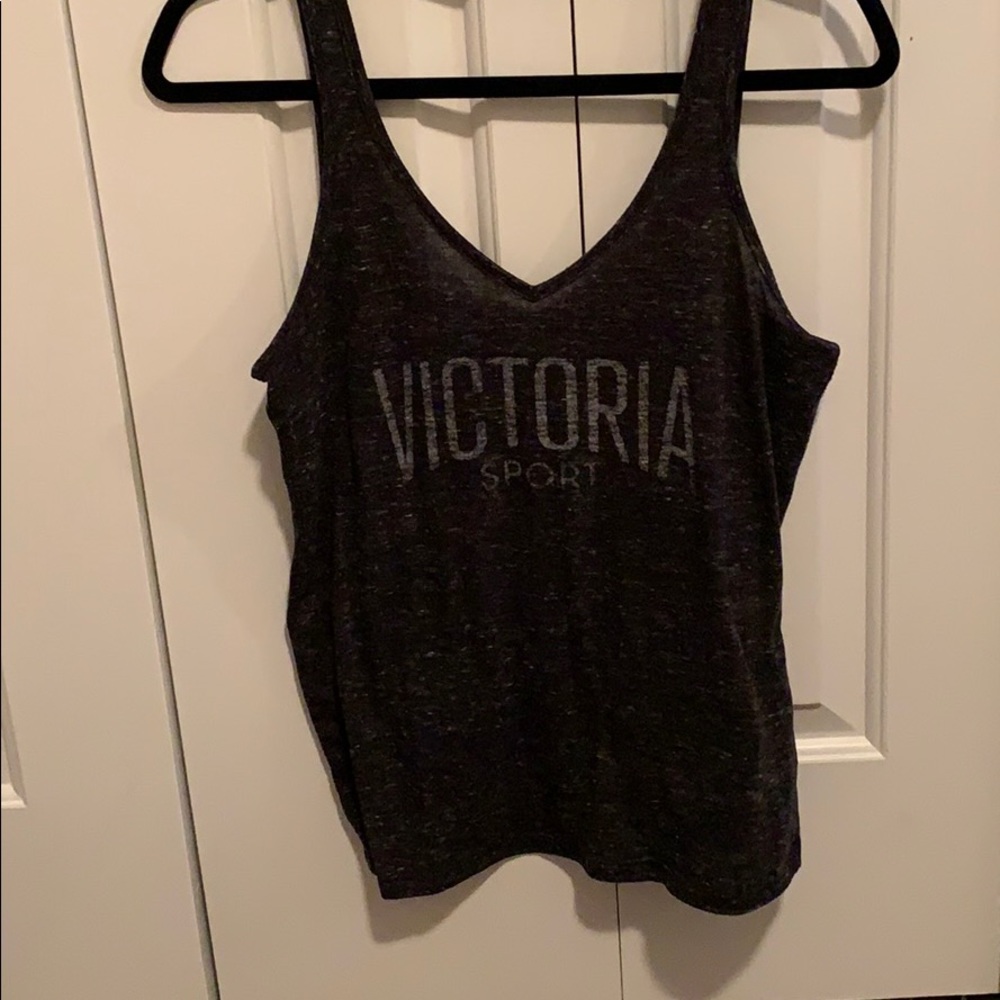 victoria’s Secret sport tank top. Gray. Size small